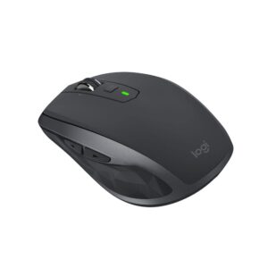 Logitech MX Anywhere 2S Wireless Mouse Multi-Device Bluetooth and 24 GHz with USB Unifying Receiver laptop/ PC/ Mac/ iPad OS- Graphite Black