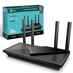 TP-Link Next-Gen Wi-Fi 6 AX3000 Mbps Gigabit Dual Band Wireless Router OneMesh Supported 1 USB 30 Port Ideal for Gaming Xbox/PS4/Steam and 8K Compatible with Alexa (Archer AX55)