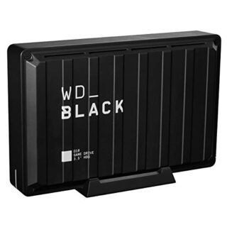 Western Digital WDBLACK D10 8TB Game Drive for Xbox external HDD transfer speeds up to 250 MB/s 7200RPM Active Cooling Store your Massive Collection 1 Month Pass black