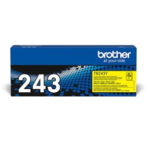 BROTHER TN-243Y Toner Cartridge Yellow Single Pack Standard Yield Includes 1 x Genuine Supplies
