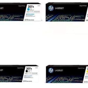 HP Hewlett-P Toner Multipack 207X (1X W2210X W2211X W2212X W2213X) For Color Laserjet Pro M255 M282 M283