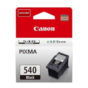 Canon Ink - PG-540 Genuine Black Printer Cartridge Prints Up to 180 A4 Pages (1 x Cartridge) Compatible with PIXMA MX MG & TS