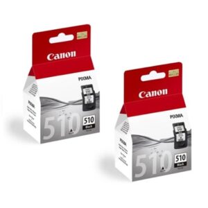 Canon New sealed Twinpack PG-510 Black Printer Ink Cartridges for Pixma iP2700 iP2702 MP240 MP250 MP252 MP260 MP270 MP272 MP280 MP282 MP480 MP490 MP492 MP495 MP499 MX320 MX330 MX340 MX350 MX360 MX410 MX420