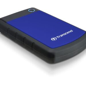 Transcend 4 TB Rugged Portable Hard Drive - Shock Resistant USB 31 Gen 1 StoreJet Navy Blue TS4TSJ25H3B