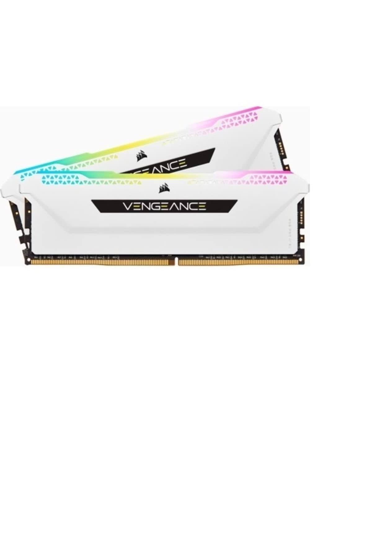 Corsair Vengeance RGB PRO SL 32GB (2x16GB) DDR4 3200MHz C16 Illuminated Desktop Memory Kit (10 Individually Addressable LEDs Wide Compatibility Optimised for Bandwidth & Response Times) White