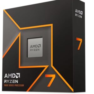 AMD Ryzen 7 9700X Processor 8 Cores/16 Threads Zen 5 Architecture 40MB L3 Cache 65W TDP Up to 55 GHz Frequency Boost Socket AM5 DDR5 and PCIe 50 No Cooler