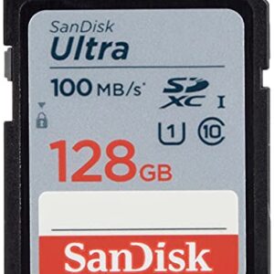 SanDisk Ultra 128 GB SDXC Memory Card up to 100MB/s Class 10 UHS-I