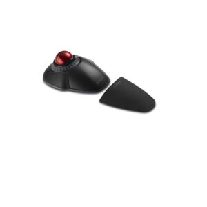 Kensington Orbit Wireless Trackball with Scroll Ring Professional Computer Mouse Bluetooth (24GHz Wireless) Optical Tracking & AES Encryption Security Left or Right Handed - Black (K70992WW)