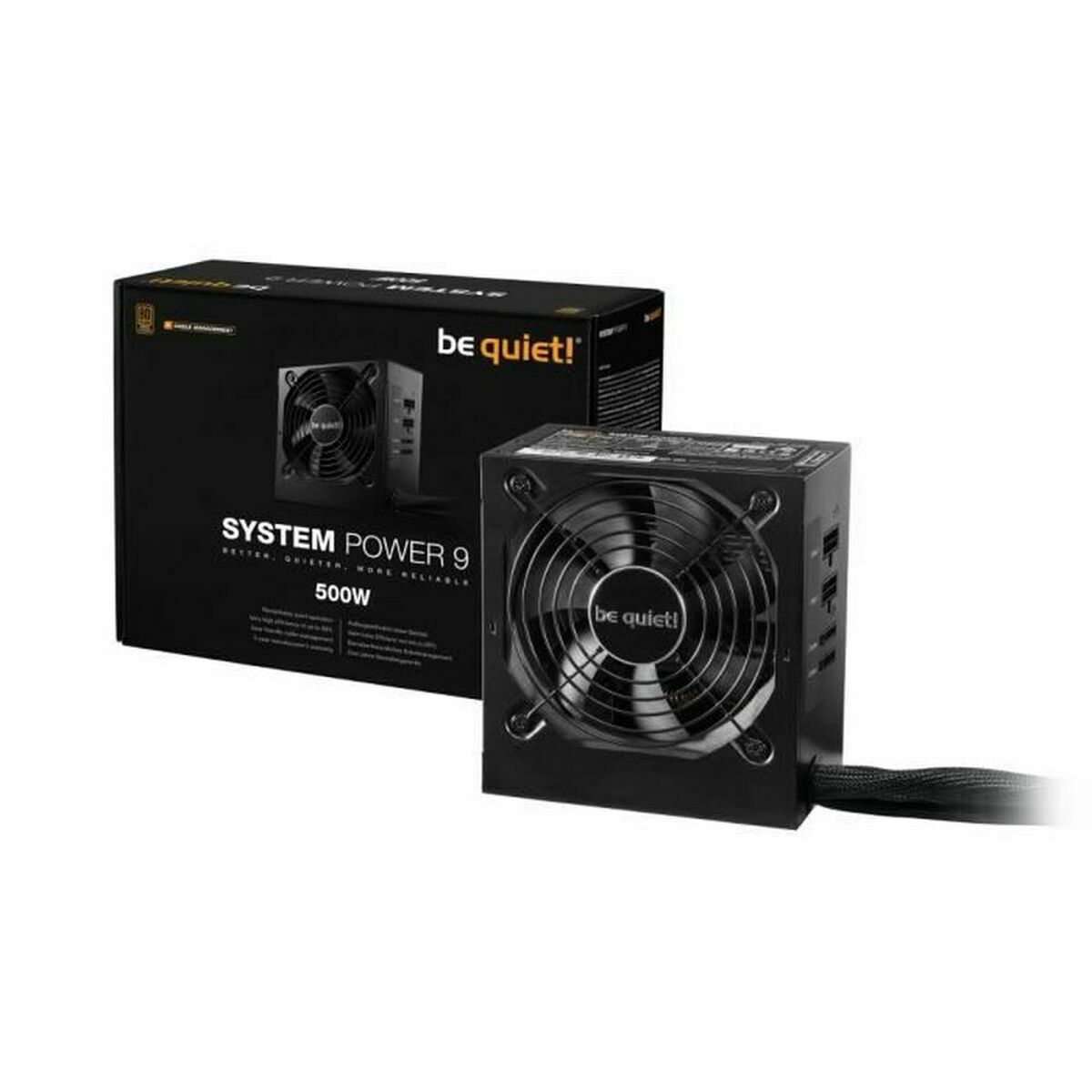 Be Quiet Power supply BN301 ATX 500 W 80 Plus Bronze
