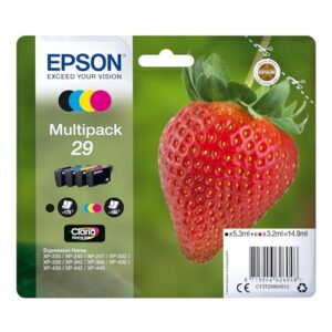 Epson 29 Strawberry Genuine Multipack 4-colours Ink Cartridges Claria Home