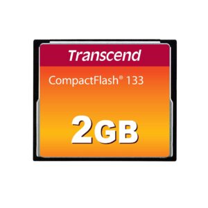 Transcend 2GB CompactFlash 133 Memory Card (CF Card) Up to 50/20 MB/s Supports Ultra DMA transfer mode 4 with MLC NAND Flash ideal for entry-level DSLRs TS2GCF133