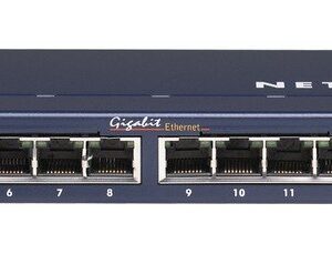 NETGEAR 16 Port Gigabit Switch (GS116UK) - Network Ethernet Hub Splitter Desktop and ProSAFE Lifetime Protection