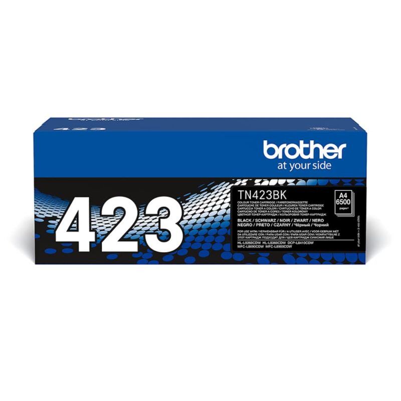 BROTHER TN423BK - Jumbo Yield black original toner cartridge for DCP-L8410 HL-L8260 HL-L8360 MFC-L8690 MFC-L8900, photo 1 of 1