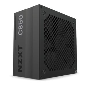 NZXT C850 PSU - PA-8G1BB-UK 850 Watt 80+ Gold Certified Fully Modular Sleeved Cables ATX Gaming Power Supply