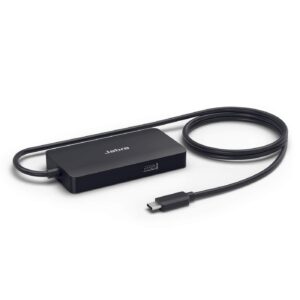 Jabra PanaCast USB Hub for USB-C Connection and multiple cable outets to connect all of your devices with a single Port UK Plug