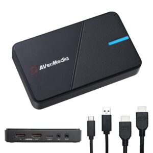 AVerMedia HDMI Capture Card - Gaming Video Streaming 4K for PS5 Xbox Series X/S One PS4 Nintendo Switch Windows 11 / Mac Os12 HDR & VRR Support GC551G2 Live Gamer Extreme 3