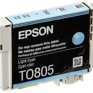 Epson T0805 Light Cyan Hummingbird Genuine Ink Claria Photo HD Cartridge