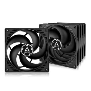 ARCTIC P14 (5 Pack) - PC Fan 140mm Case Pressure-optimised quiet motor Computer Speed: 1700 rpm Black
