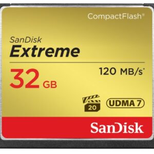 SanDisk Extreme 32 GB UDMA7 CompactFlash Card - Black/Gold