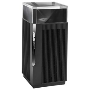 ASUS ET12 AXE11000 Whole-Home Tri-band Mesh WiFi 6E System Coverage up to 610 Sq Mtr/6000 ft11Gbps 3 SSIDs free security & parental controls Dual 25G ports LAN Aggregation 1 pack
