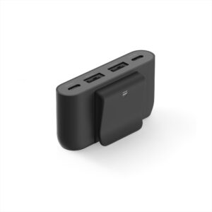 Belkin 4-Port USB Power Extender with built in 2m Cable 2 USB-C & USB-A Ports Adapter 30W Output Fast Charging for iPhone 14 Samsung Galaxy S23 Eco-Friendly Design Detachable Clip