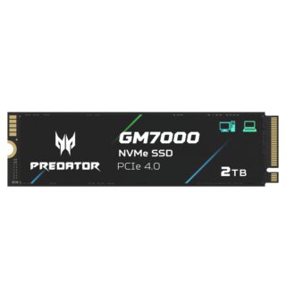 Acer Predator GM7000 2TB Internal SSD: M2 2280 PCIe NVMe Gen4x4 with DRAM Cache Up to 7400 MB/s Read Solid State Drive for Laptop & Desktop PC PS5 Compatible