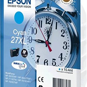 Epson 27XL DURABrite Ultra Ink Cartridge Cyan (Cyan WF 36xx/7110/76xx)
