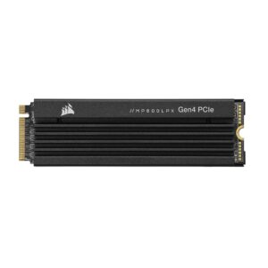 Corsair MP600 PRO LPX 2TB M2 NVMe PCIe x4 Gen4 SSD Solid State Drive-Optimised for PS5 (Up to 7100MB/sec Sequential Read & 6800MB/sec Write Speeds High-Speed Interface Compact Form Factor) Black