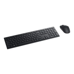 Dell KM5221W Pro Wireless Keyboard and Mouse UK (QWERTY) 24GHz 128-bit AES Encryption 4000 dpi Windows Apple Android Linux Chrome (Black)