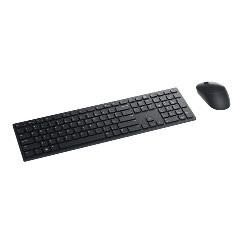 Dell KM5221W Pro Wireless Keyboard and Mouse UK (QWERTY) 24GHz 128-bit AES Encryption 4000 dpi Windows Apple Android Linux Chrome (Black), photo 1 of 1