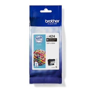 BROTHER LC-424BK Inkjet Cartridge Black Single Pack Standard Yield includes 1 x Genuine Supplies