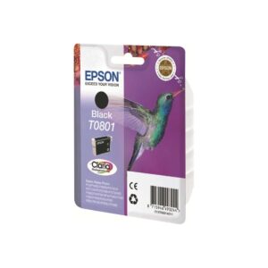 Epson T0801 Black Hummingbird Genuine Ink Claria Photo HD Cartridge