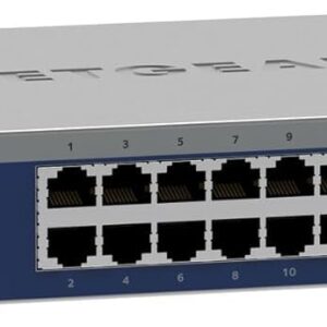 NETGEAR 24-Port Gigabit Ethernet Unmanaged Network Switch (GS524) - Desktop Wall or Rackmount Silent Operation