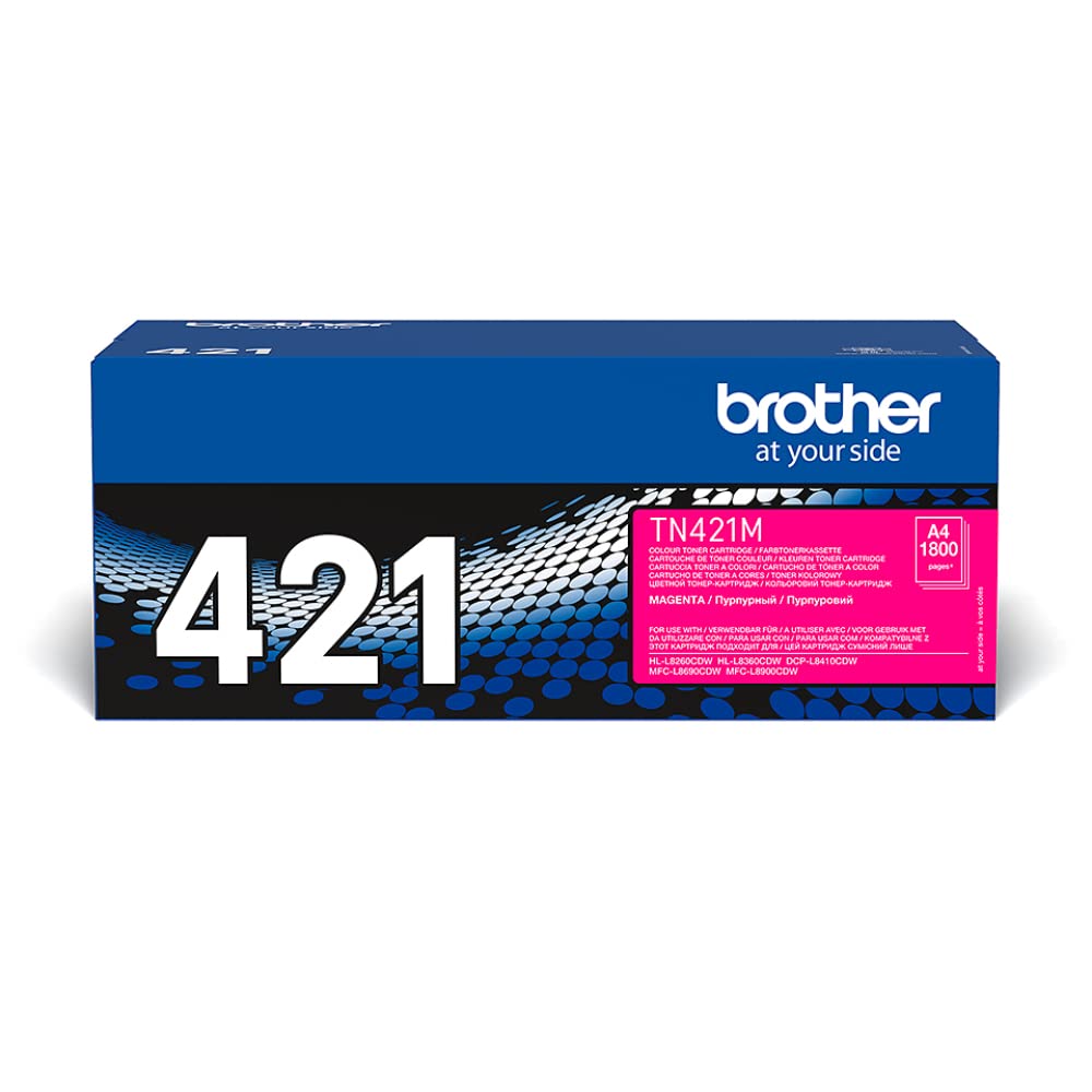 BROTHER TN-421M Toner Cartridge Magenta Single Pack Standard Yield Includes 1 x Genuine Supplies