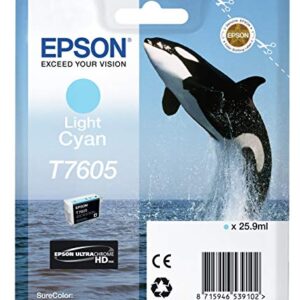 Epson C13T76054010 T7605 Ink Cartridge Light Cyan Genuine