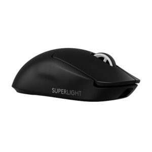 Logitech G PRO X SUPERLIGHT 2 LIGHTSPEED Wireless Gaming Mouse Lightweight 4K polling LIGHTFORCE Hybrid Switches HERO Sensor 32000 DPI 5 Programmable Buttons USB-C Charging PC Mac - Black