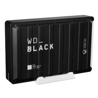 Western Digital WDBLACK D10 12TB Game Drive for Xbox external HDD transfer speeds up to 250 MB/s 7200RPM Active Cooling Store your Massive Collection 1 Month Pass black