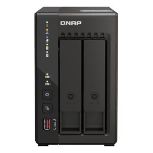 QNAP TS-253E-8G 2-Bay Intel Quad-core CPU Multimedia NAS with Dual 25GbE 8GB RAM