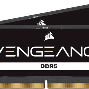 Corsair VENGEANCE DDR5 SODIMM 32GB (2x16GB) 5600MHz C48 (Compatible with Nearly Any Intel and AMD System Easy Installation Faster Load Times XMP 30 Compatibility) Black