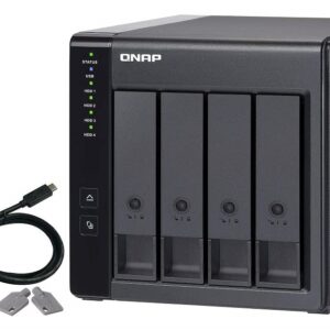 QNAP TR-004 4 Bay Desktop NAS Expansion - Optional Use as a Direct-Attached Storage Device