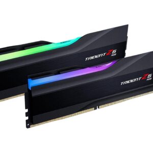 GSKILL Trident Z5 RGB Series (Intel XMP 30) DDR5 RAM 32GB (2x16GB) 6400MT/s CL32-39-39-102 140V Desktop Computer Memory UDIMM - Matte Black (F5-6400J3239G16GA2-TZ5RK)