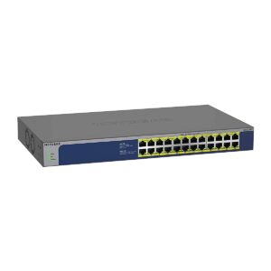 NETGEAR PoE Switch 24 Port Gigabit Ethernet Unmanaged Network (GS524PP) - with x PoE+ @ 300 W Desktop or Rackmount and Limited Lifetime Protection