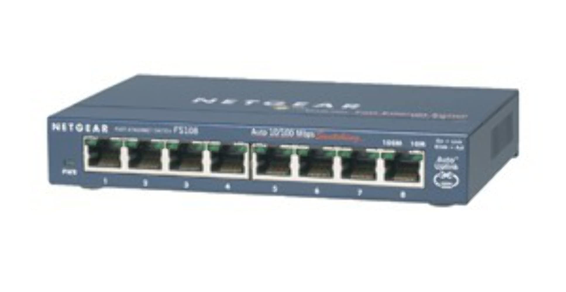 NETGEAR FS108 10/100 DESKTOP SWITCH - 8 PORTS