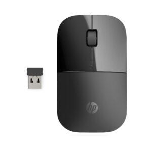 HP Z3700 Wireless Mouse Black Slim Multi-OS & Device Compatibility 24 GHZ Connectivity Multi-Surface Technology Blue LED 1200 dpi Optical Sensor Up to 16 Months Battery Life