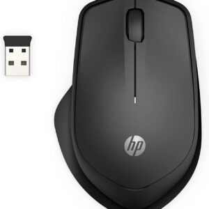 HP 280 Silent PC Wireless Mouse Blue Optical Technology 1600 DPI to track precisely on any surface 90 noise reduction Comfortable & Ergonomic Design USB A Dongle Included Black