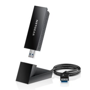 NETGEAR Nighthawk WiFi 6E USB 30 Adapter (A8000) - 6 Dongle For PC AXE3000 Tri-band Wireless Gigabit Speed (Up to 3 Gbps) New GHz Band Windows