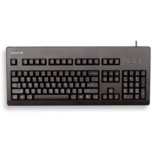 CHERRY G80-3000 UK Layout QWERTY Keyboard Wired Mechanical MX BLUE Switches Black