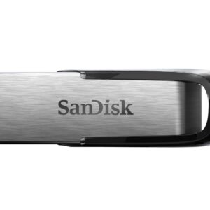 SanDisk Ultra Flair 512GB USB 30 Flash Drive Stick memory with transfer speeds up to 150MB/s Read Durable Sleek Metal Casing Silver/Black