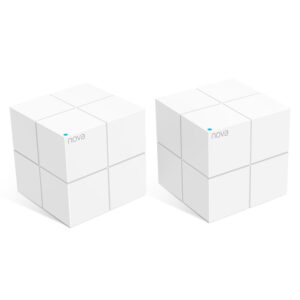 Tenda Nova MW6 Mesh WiFi System - Whole Home 4000sqft Coverage Dual-Band AC1200 Gigabit Ports Easy Setup Replaces Router and Extender Works with Alexa 2-Pack