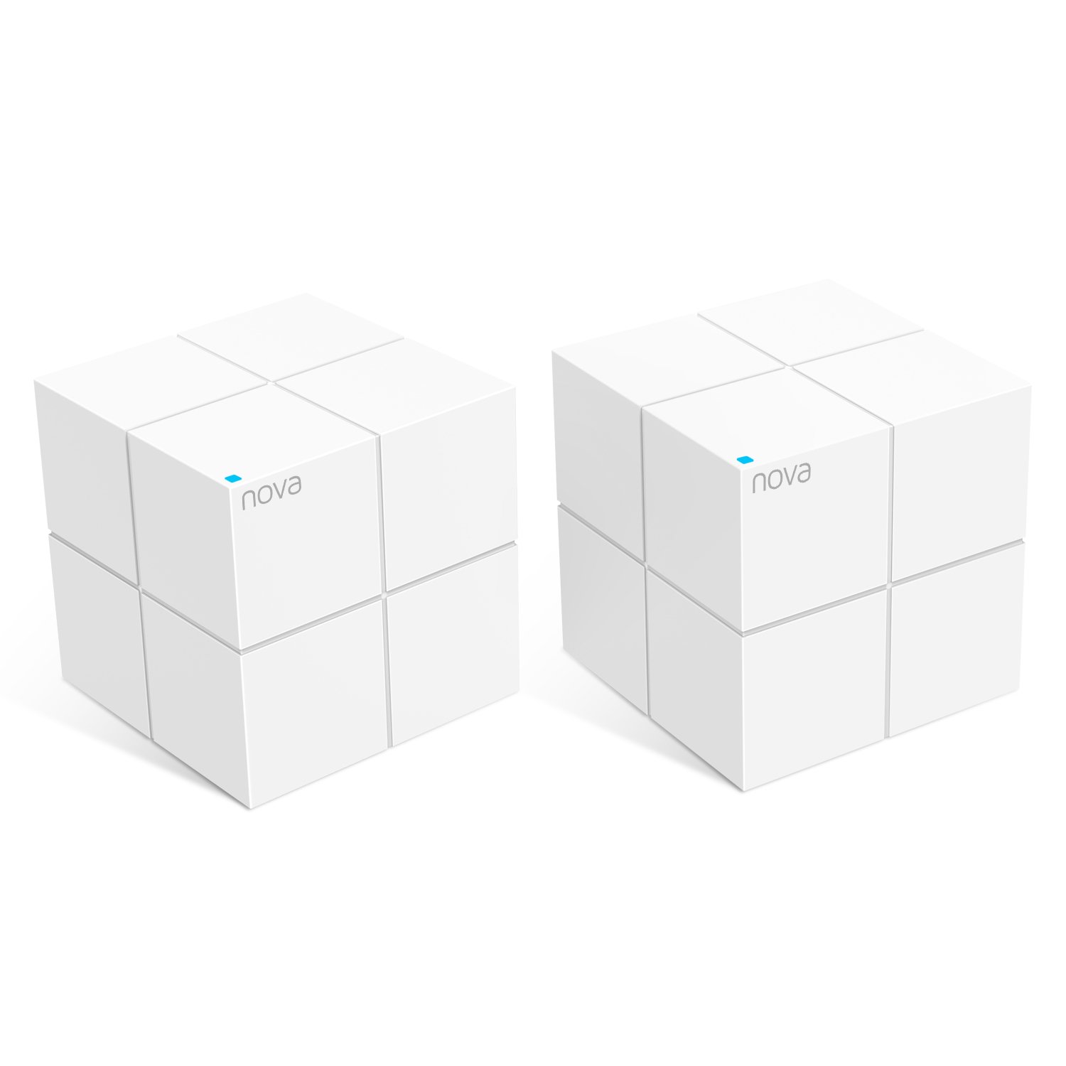 Tenda Nova MW6 Mesh WiFi System - Whole Home 4000sqft Coverage Dual-Band AC1200 Gigabit Ports Easy Setup Replaces Router and Extender Works with Alexa 2-Pack